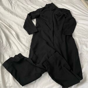 Prairie Underground SMALL Coverall Suit Jumpsuit Black onepiece long sleeve